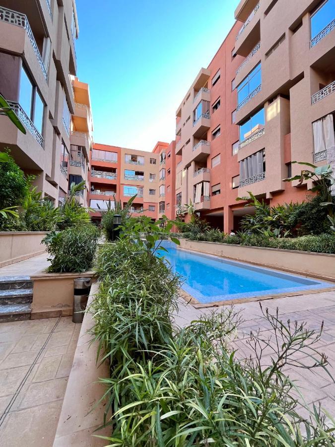 Bel Appartement A Marrakech En Residence Avec Piscine - Fibre & Netflix Марракеш Экстерьер фото
